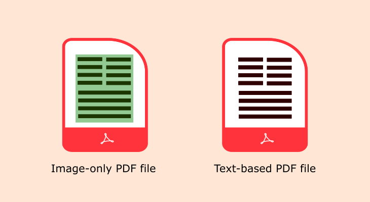 Make your PDF files text-based instead image-based Make your PDF files text-based instead image-based